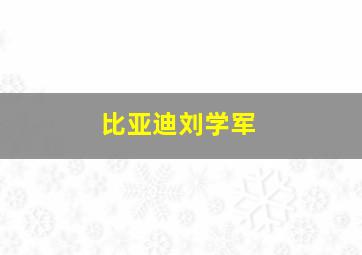 比亚迪刘学军