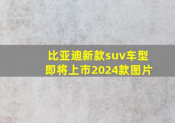 比亚迪新款suv车型即将上市2024款图片