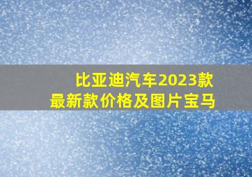 比亚迪汽车2023款最新款价格及图片宝马