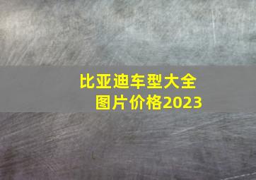 比亚迪车型大全图片价格2023