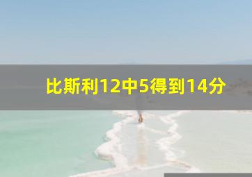 比斯利12中5得到14分