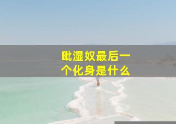 毗湿奴最后一个化身是什么