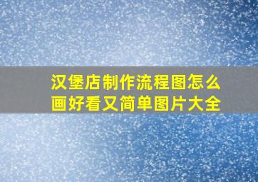 汉堡店制作流程图怎么画好看又简单图片大全