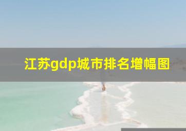 江苏gdp城市排名增幅图