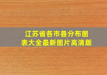 江苏省各市县分布图表大全最新图片高清版