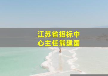 江苏省招标中心主任熊建国