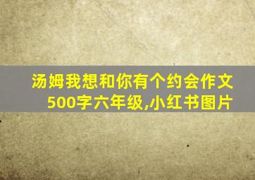 汤姆我想和你有个约会作文500字六年级,小红书图片