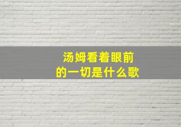 汤姆看着眼前的一切是什么歌