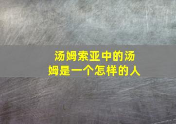 汤姆索亚中的汤姆是一个怎样的人