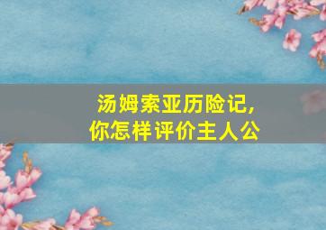 汤姆索亚历险记,你怎样评价主人公