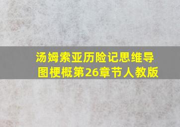 汤姆索亚历险记思维导图梗概第26章节人教版