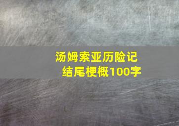 汤姆索亚历险记结尾梗概100字