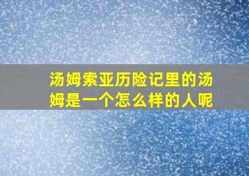 汤姆索亚历险记里的汤姆是一个怎么样的人呢