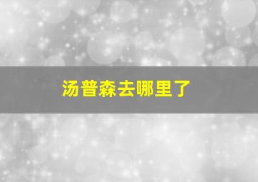 汤普森去哪里了