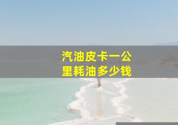 汽油皮卡一公里耗油多少钱