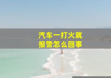 汽车一打火就报警怎么回事