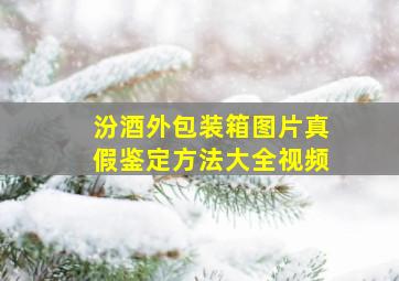 汾酒外包装箱图片真假鉴定方法大全视频