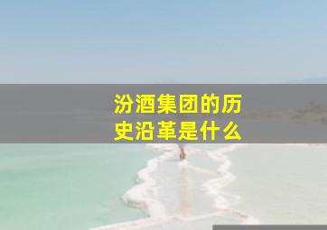 汾酒集团的历史沿革是什么