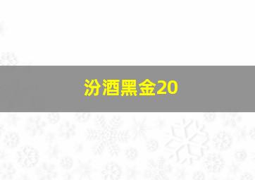 汾酒黑金20