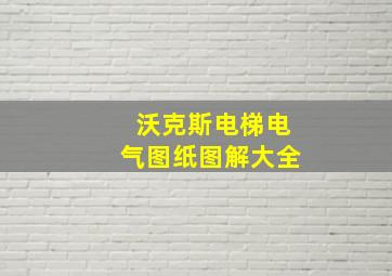 沃克斯电梯电气图纸图解大全