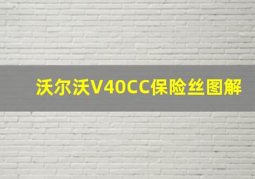 沃尔沃V40CC保险丝图解