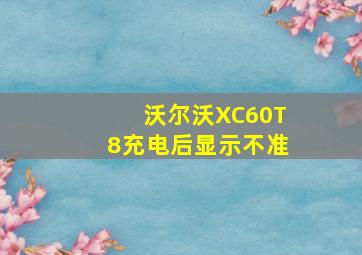 沃尔沃XC60T8充电后显示不准