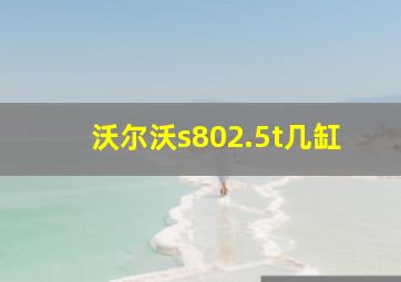 沃尔沃s802.5t几缸