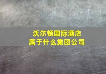 沃尔顿国际酒店属于什么集团公司