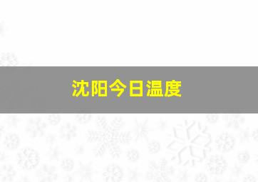 沈阳今日温度