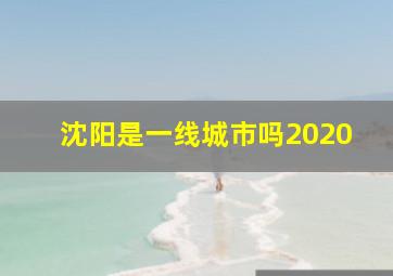 沈阳是一线城市吗2020