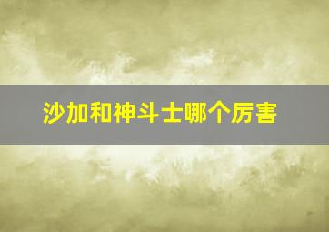 沙加和神斗士哪个厉害