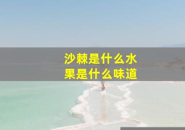 沙棘是什么水果是什么味道