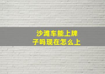 沙滩车能上牌子吗现在怎么上