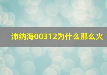 沛纳海00312为什么那么火