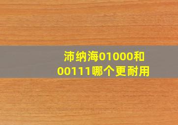 沛纳海01000和00111哪个更耐用