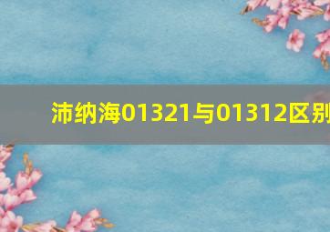 沛纳海01321与01312区别