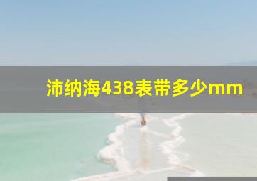 沛纳海438表带多少mm