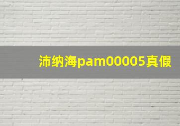 沛纳海pam00005真假