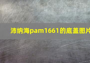 沛纳海pam1661的底盖图片