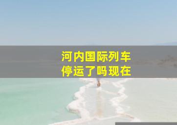 河内国际列车停运了吗现在