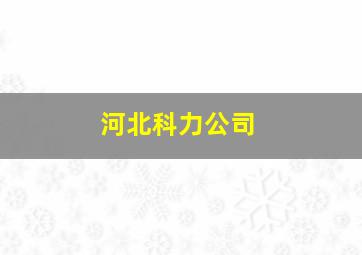 河北科力公司