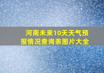 河南未来10天天气预报情况查询表图片大全