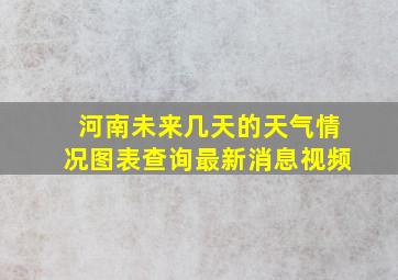 河南未来几天的天气情况图表查询最新消息视频