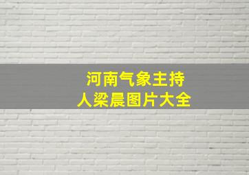 河南气象主持人梁晨图片大全