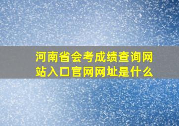 河南省会考成绩查询网站入口官网网址是什么