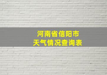 河南省信阳市天气情况查询表