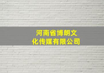 河南省博朗文化传媒有限公司