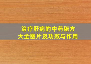 治疗肝病的中药秘方大全图片及功效与作用