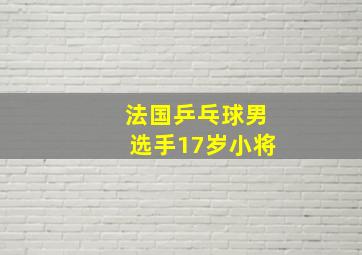 法国乒乓球男选手17岁小将