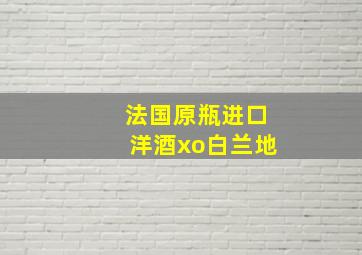 法国原瓶进口洋酒xo白兰地